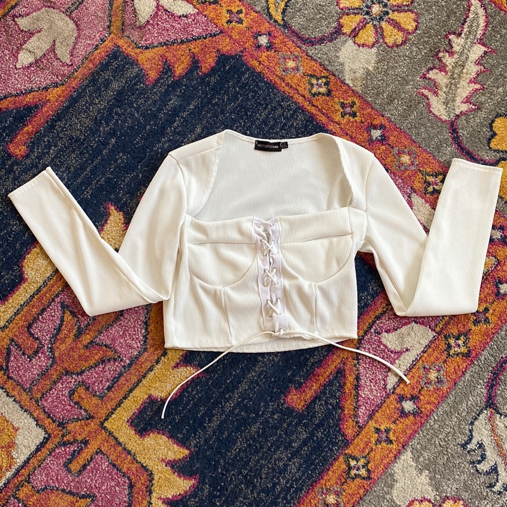 Pretty Little Thing Tie Crop Top